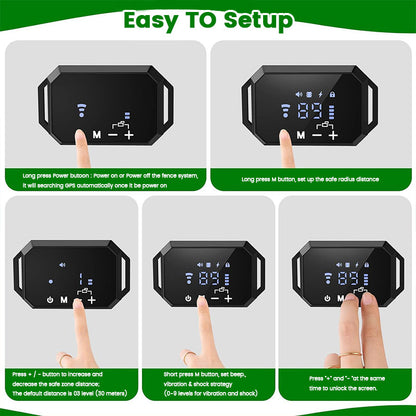 Barkiverse™ CalmPaw GPS Fence Collar