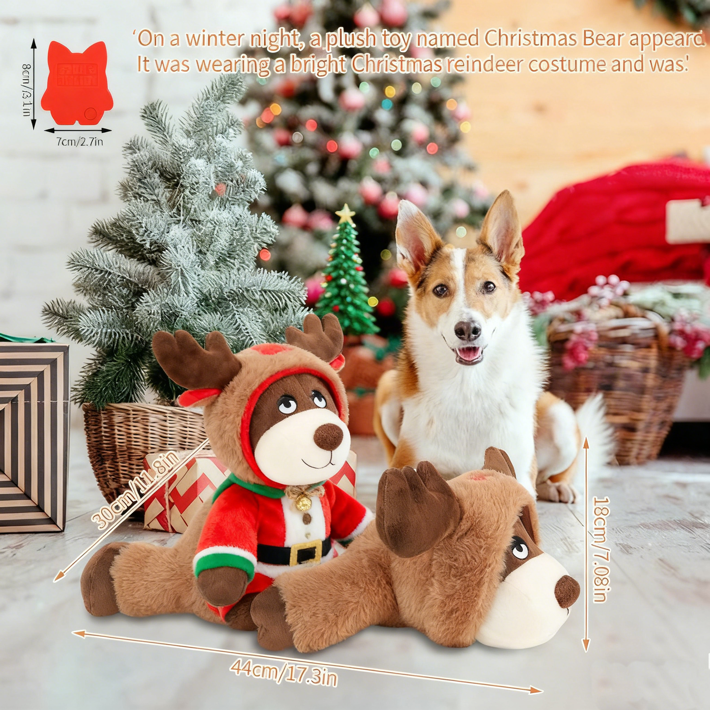 Petsume™ SoothBeat Christmas Reindeer