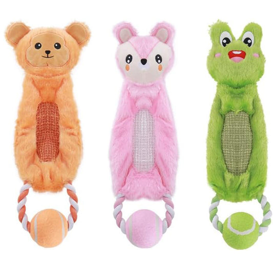 Petlori™ TrustyChew Tug Squeak Frog