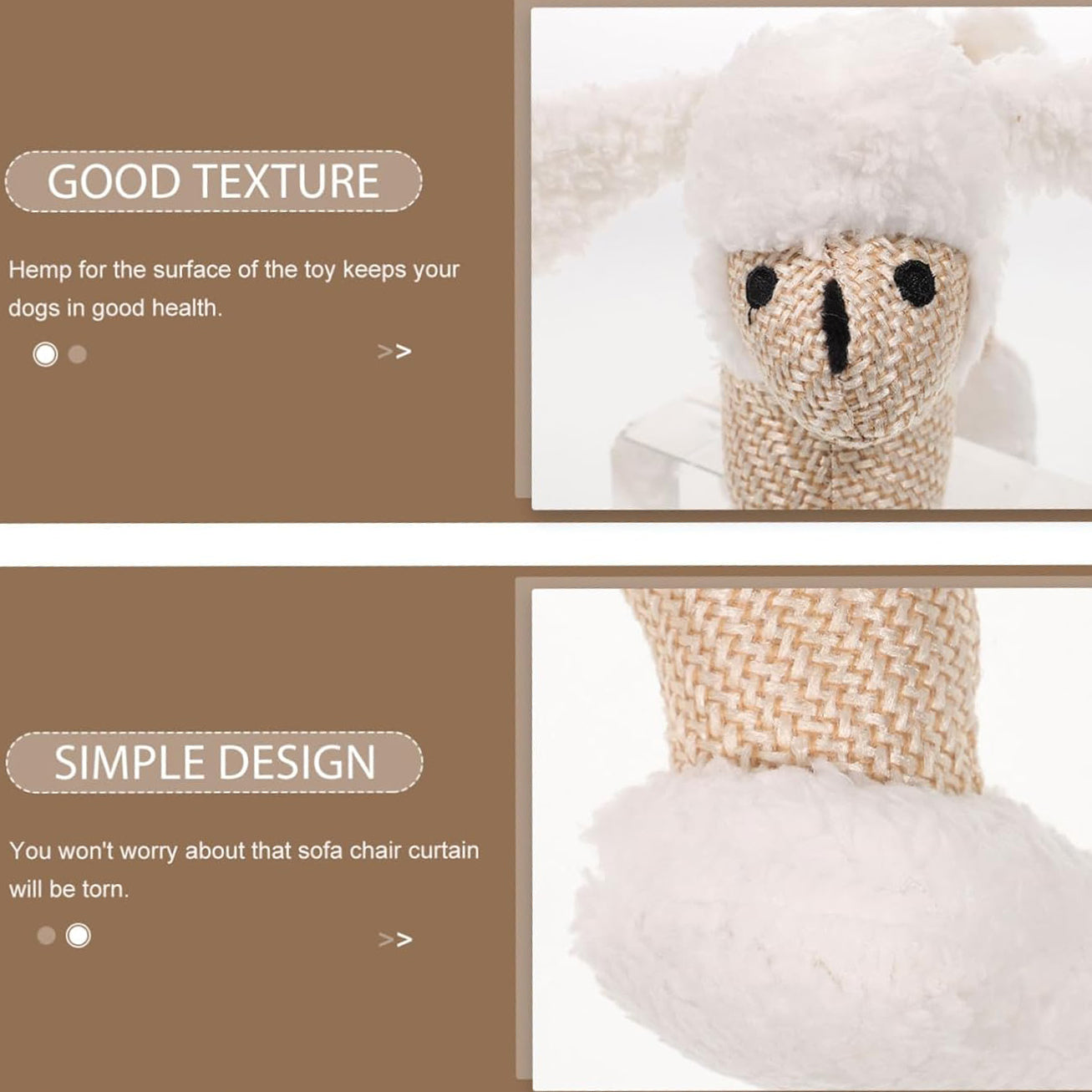Petlori™ ChewLine Linen Animal