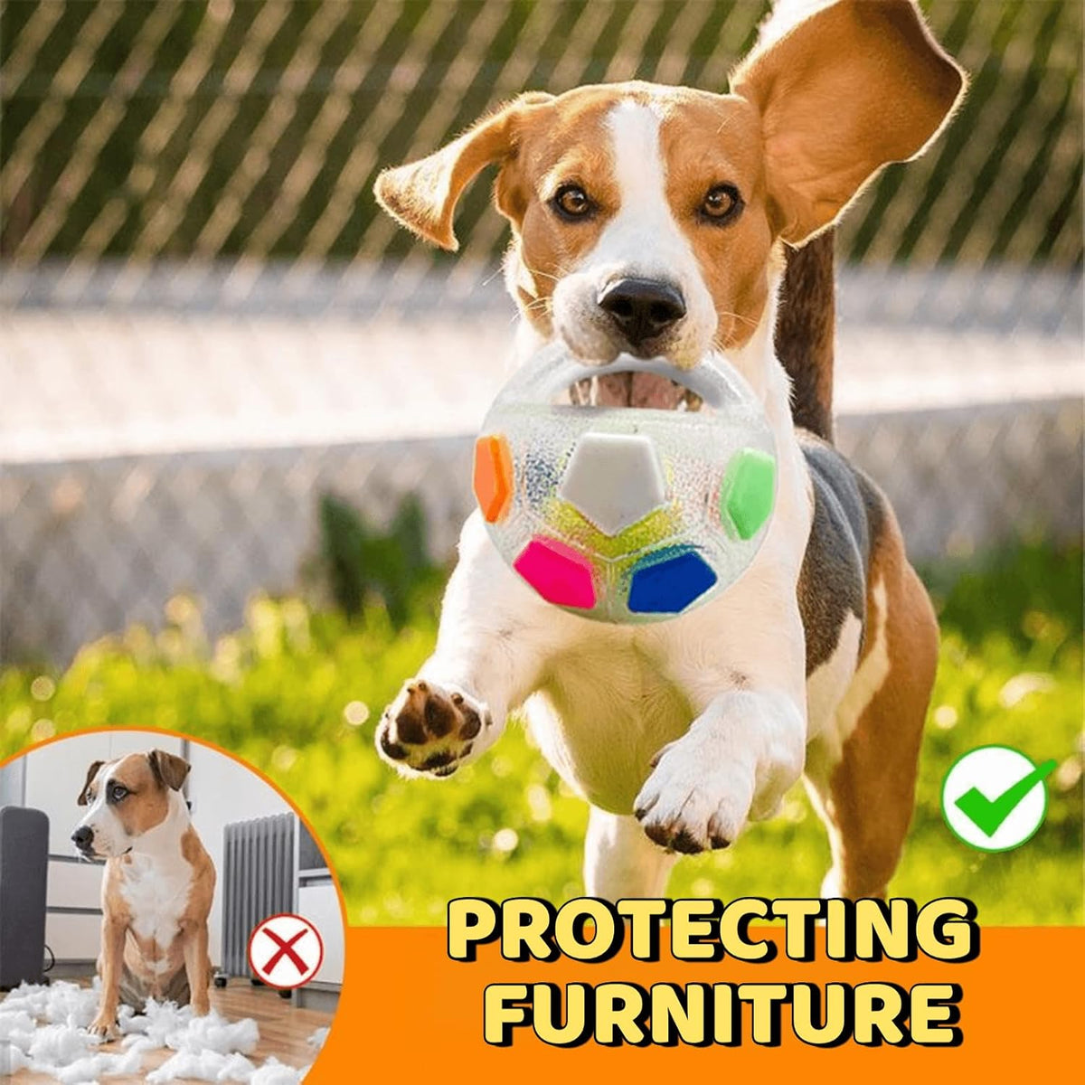 Petsume™ TitanChew BarkGrip Ball