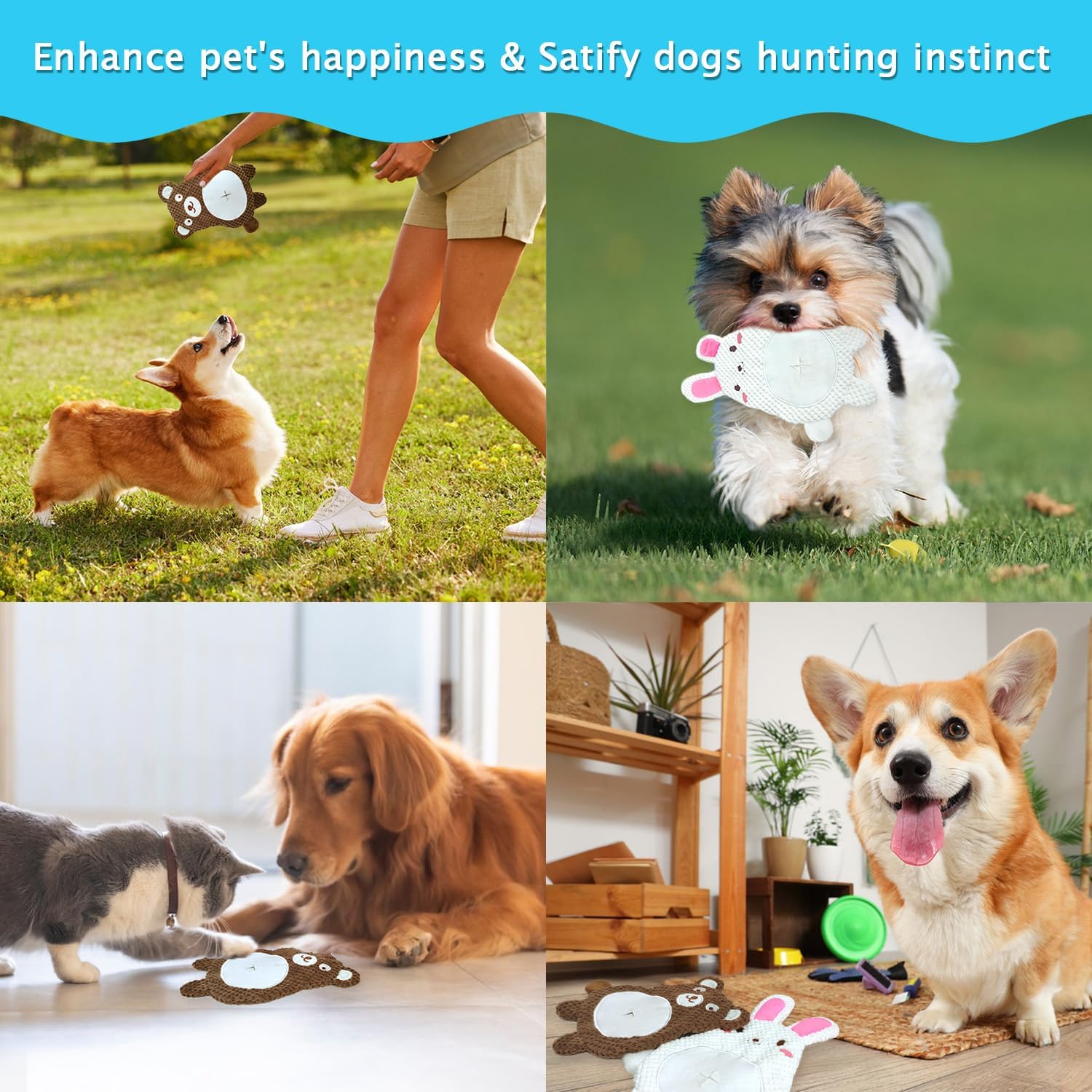 Petlori™ TrustyChew Rabbit Bear Set