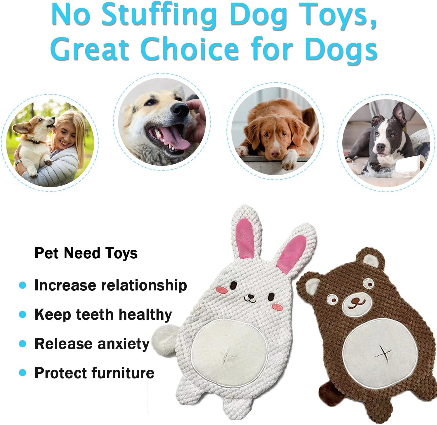 Petlori™ TrustyChew Rabbit Bear Set