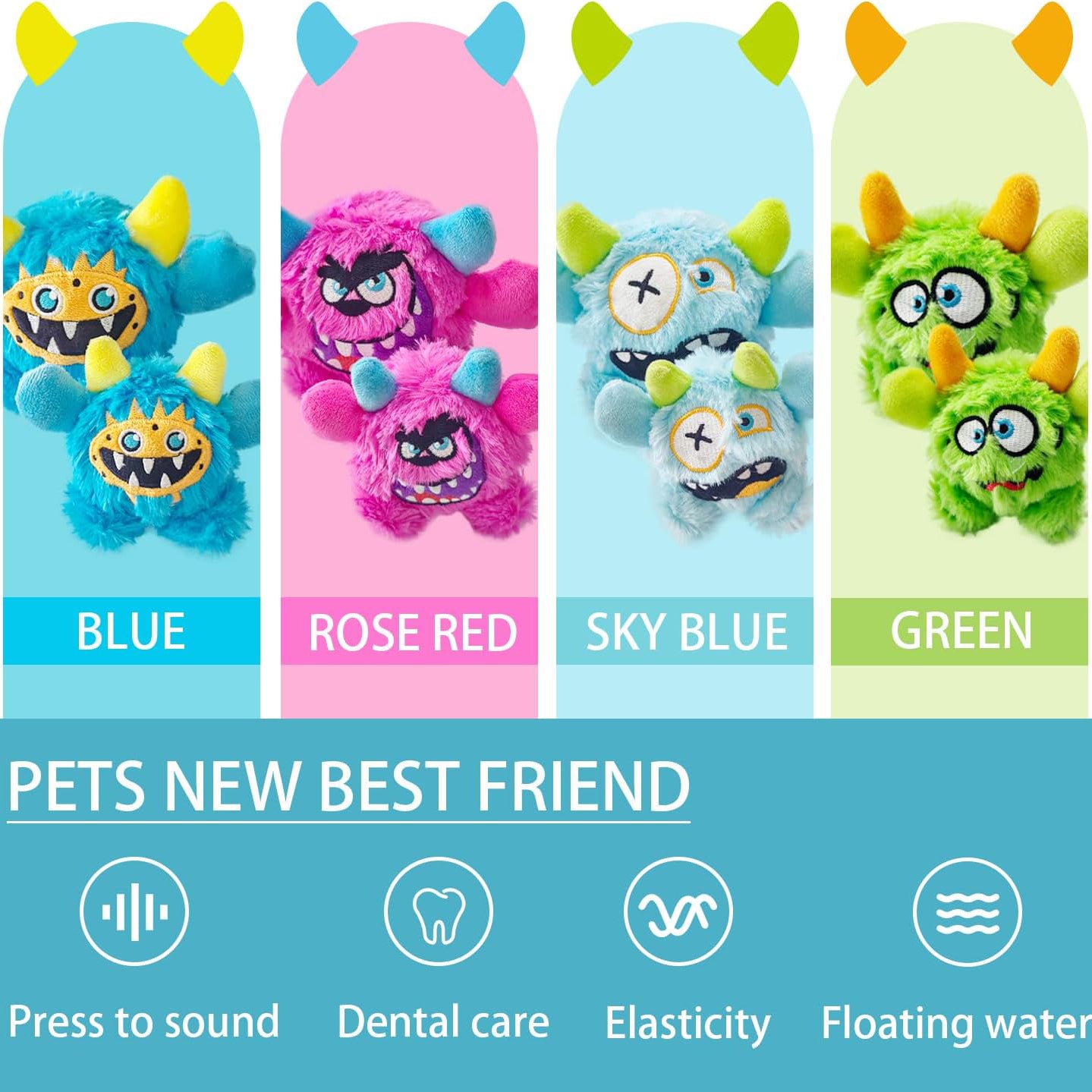 Petlori™ TrustyChew Squeaky Monster Ball