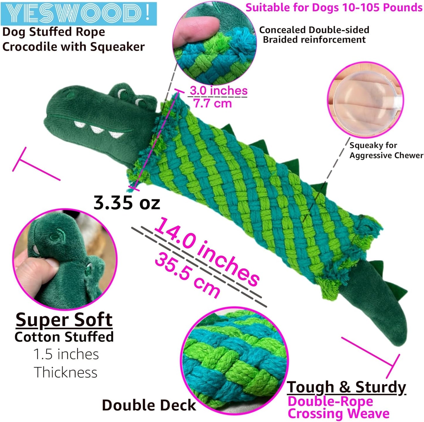 Petlori™ TrustyChew Crocodile