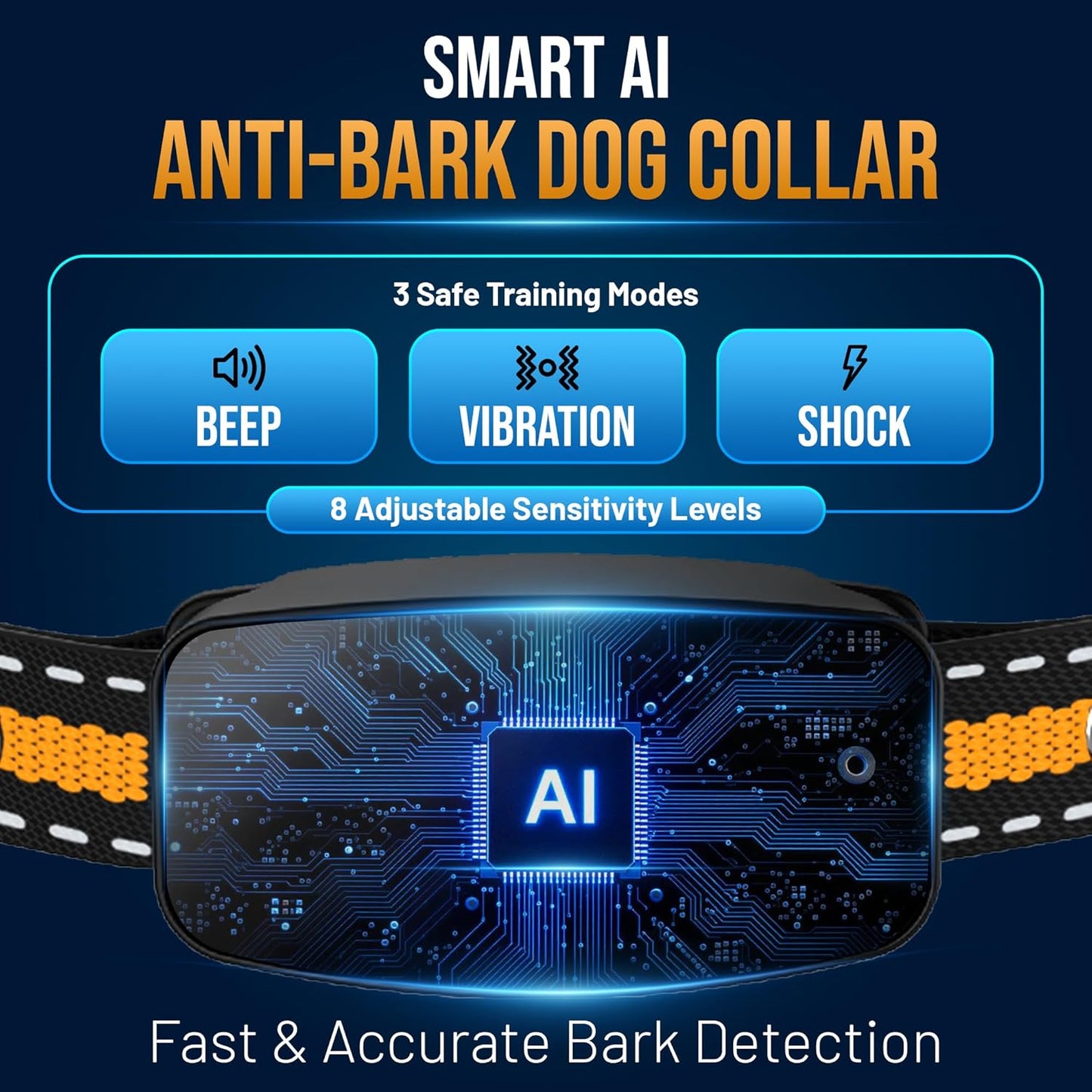 Barkiverse™ CalmPaw Smart Bark Collar