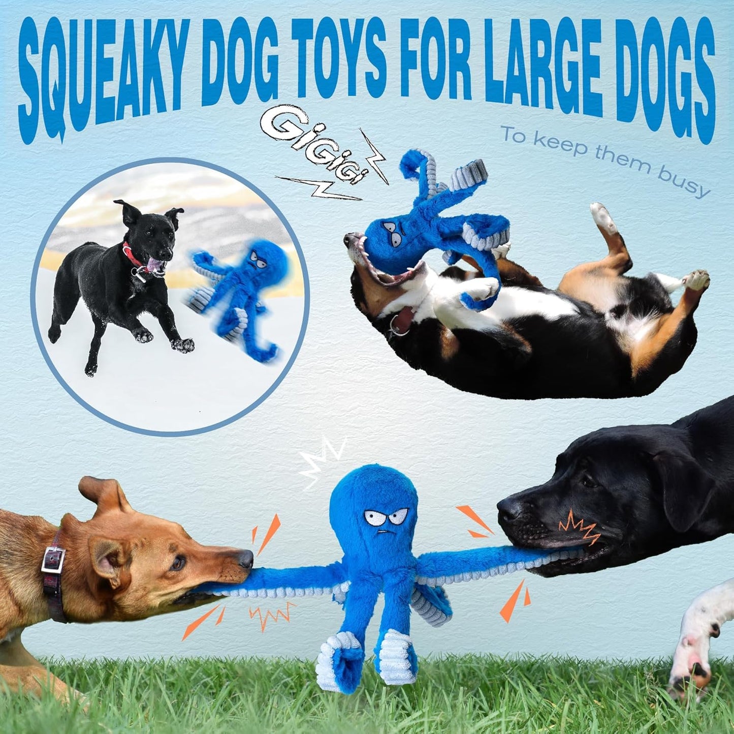 Petootsy™ ChewLine Octopus Toys