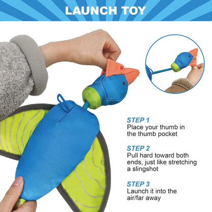 Petlori™ Flying Dog Toy with Rope Slingshot