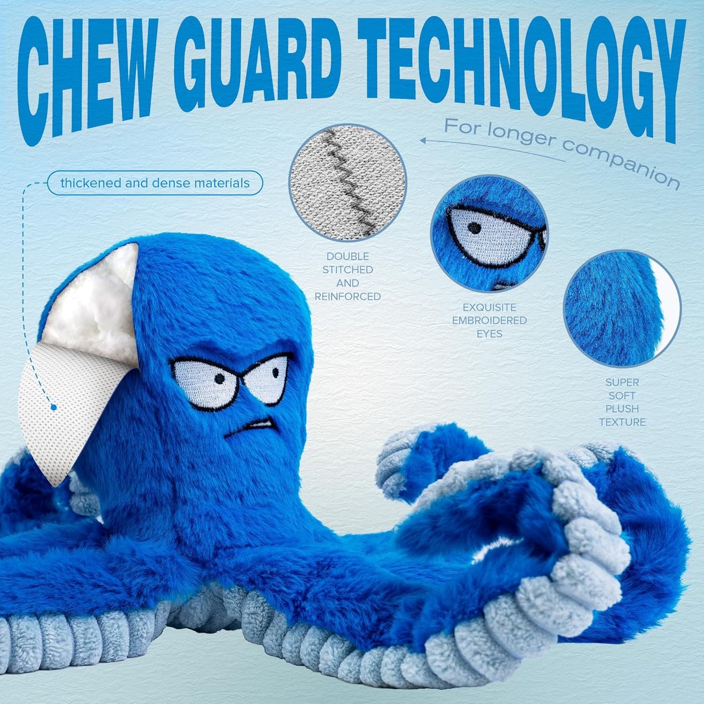 Petootsy™ ChewLine Octopus Toys