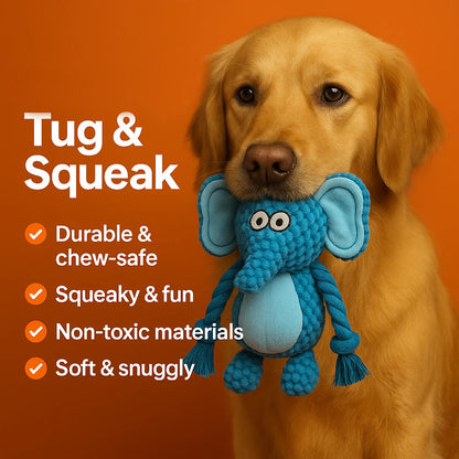 Petootsy™ ChewLine Tug & Squeak Animal Series
