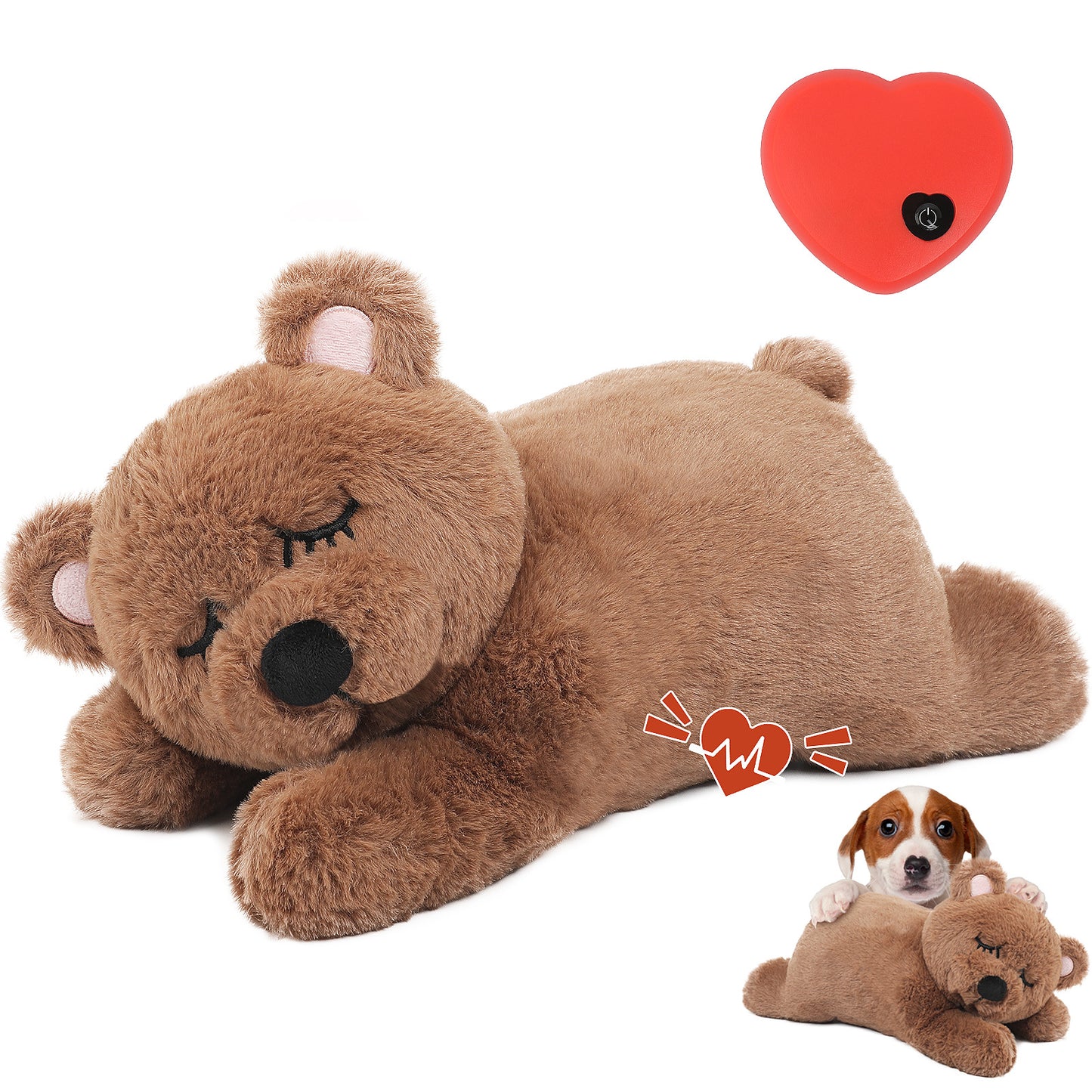 Petsume™ SoothBeat Heartbeat Bear