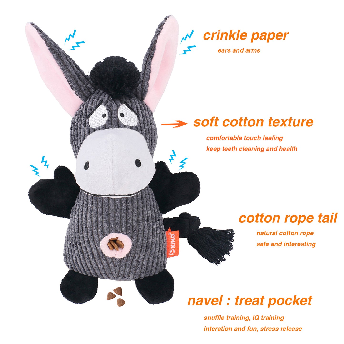 Petlori™ ChewLine Donkey Toy