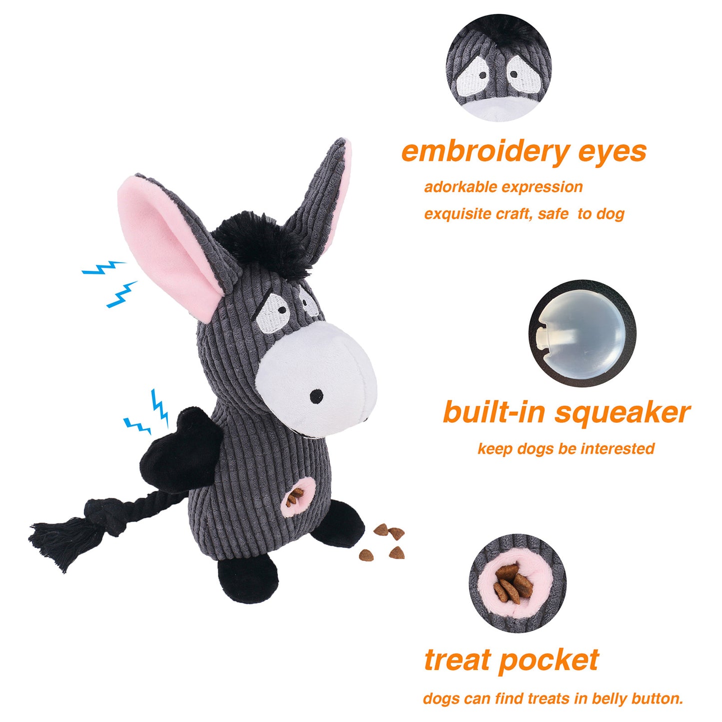 Petlori™ ChewLine Donkey Toy