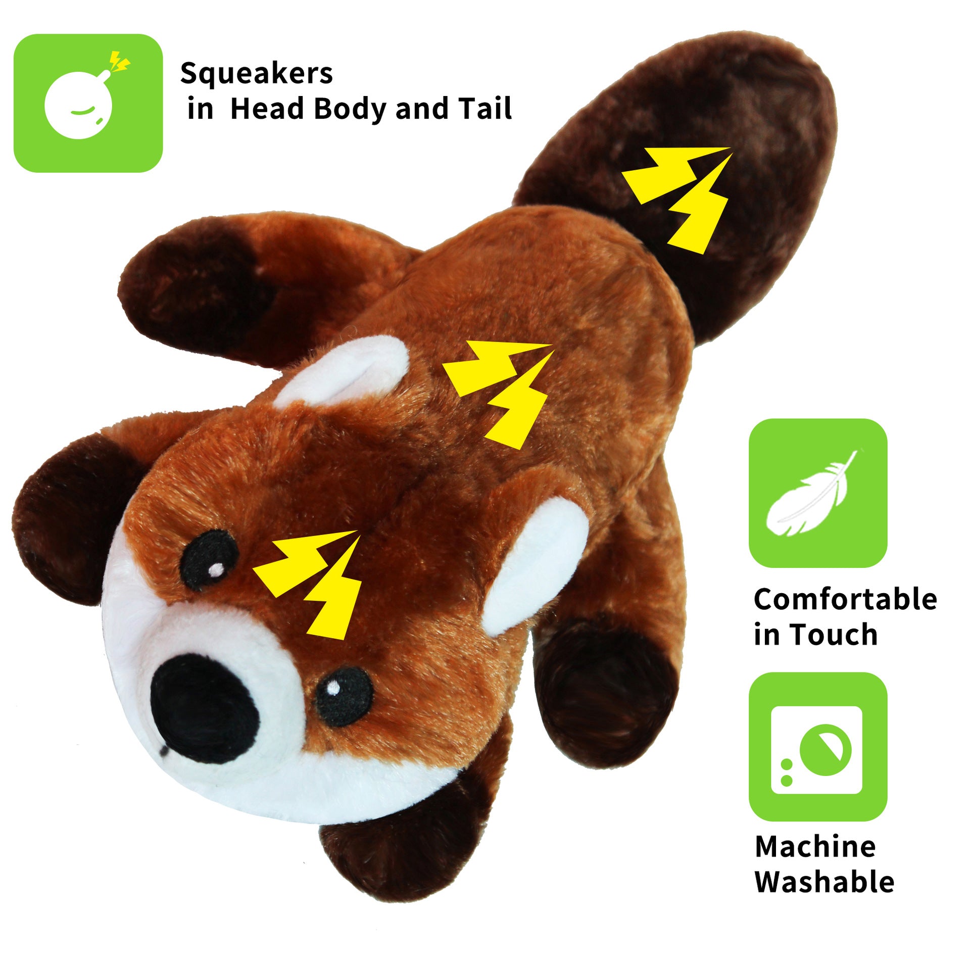 Petlori™ TrustyChew Plump Raccoon Series