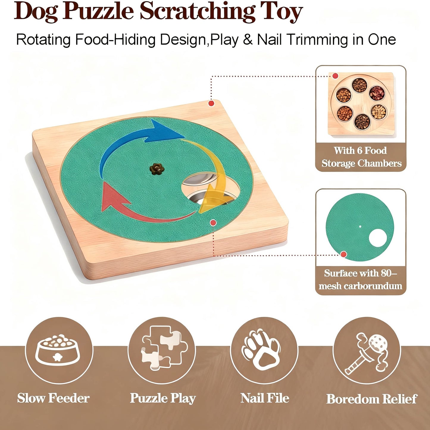 Petlori™ 6-Bowl Gourmet Scratch Board