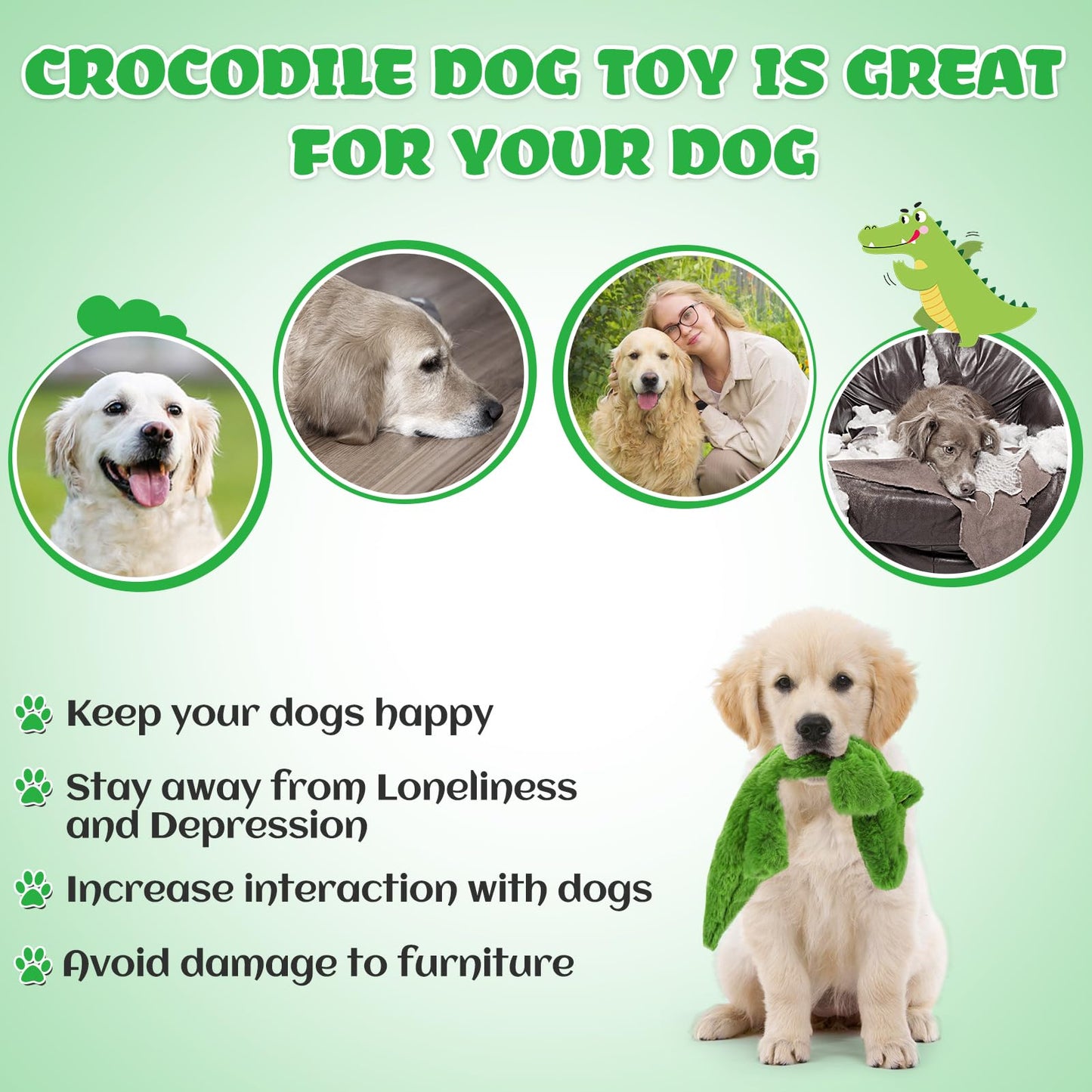 Petlori™ TrustyChew Crocodile Series