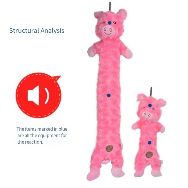 Petlori™ TrustyChew Drag Squeak Piggy 31.5''