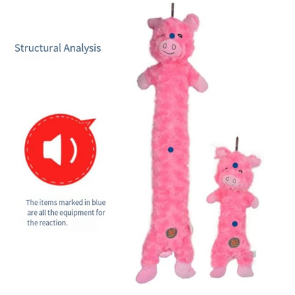 Petlori™ TrustyChew Drag Squeak Piggy 31.5''